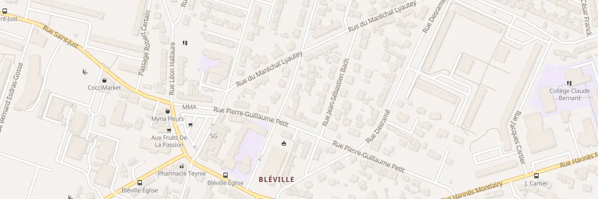 Plan du 24 Rue Henri Labbay au Havre
