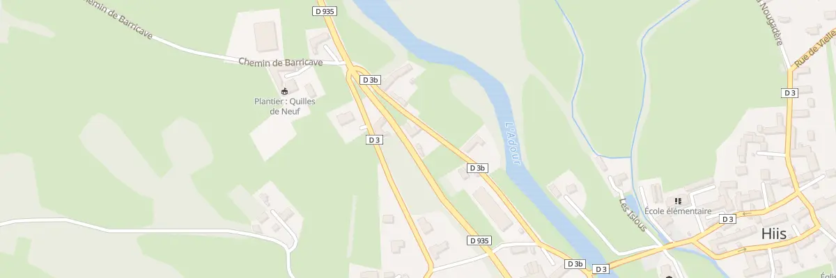 Plan du 267 Rue du Castéra à Hiis