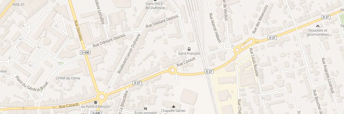 Plan du 191 Rue Cazault à Alençon