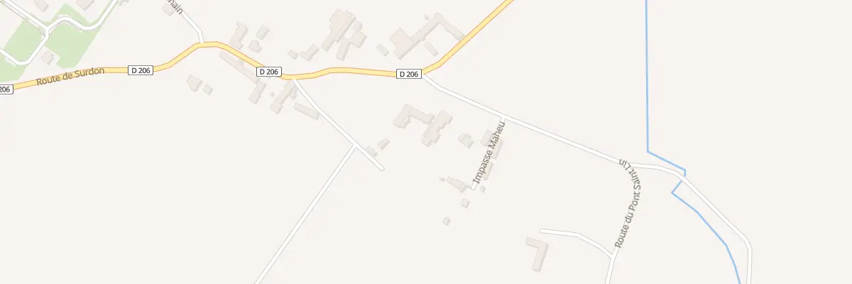 Plan du 2 Rte du Pont Saint Lin à Mortrée