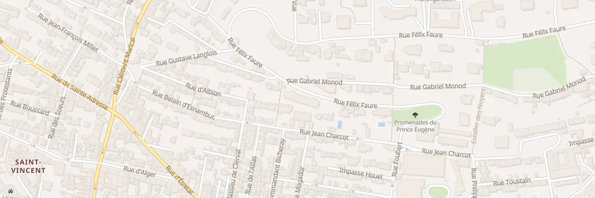 Plan du 67 Rue Félix Faure au Havre