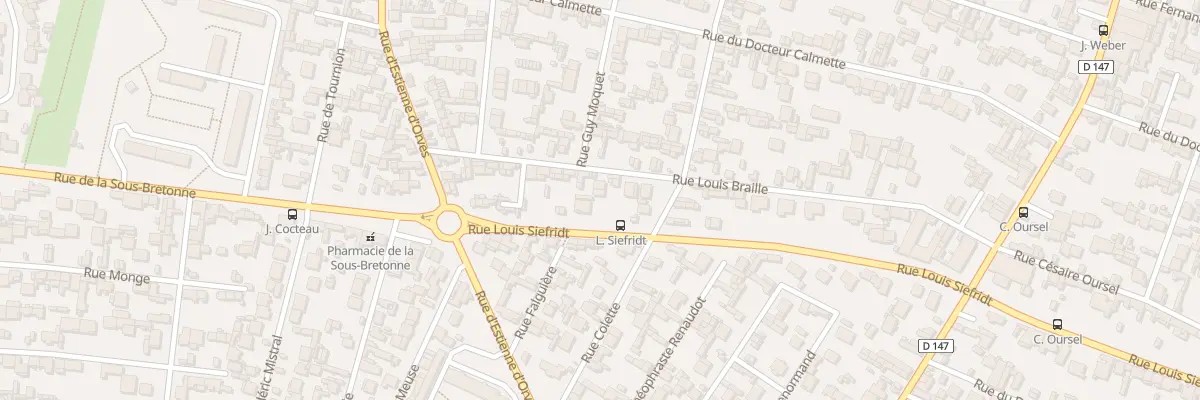 Plan du 20 Rue Louis Braille au Havre