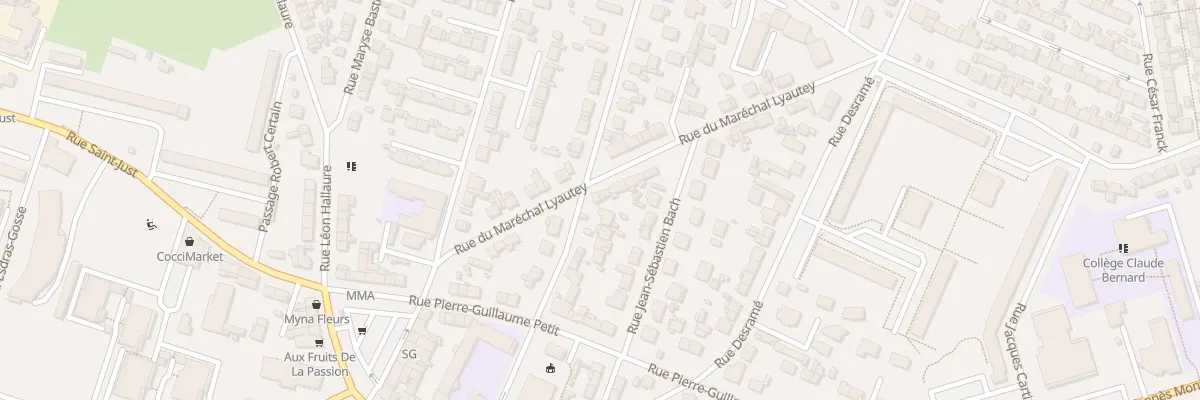 Plan du 20 Rue Mal Lyautey au Havre