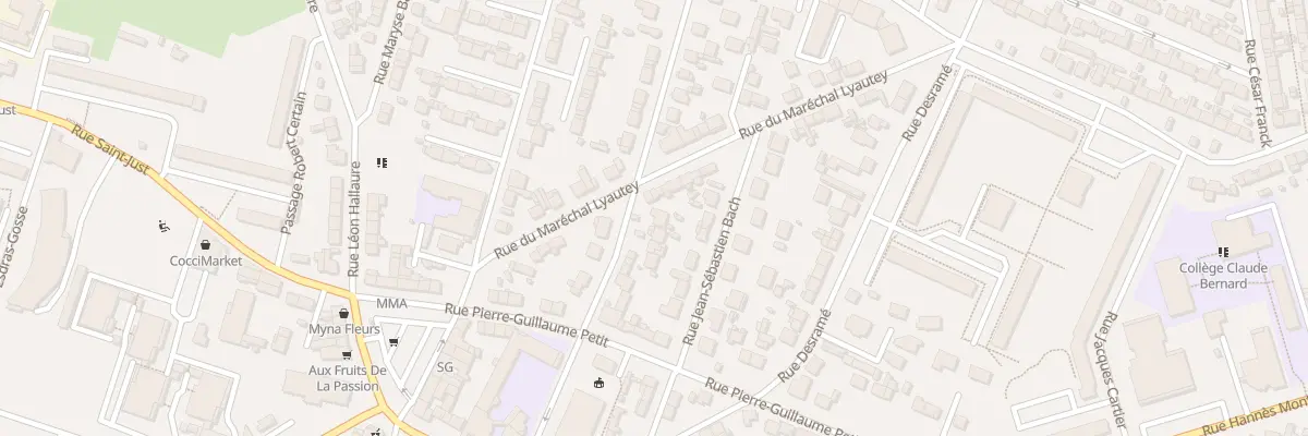 Plan du 34 Rue Henri Labbay au Havre