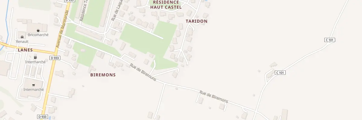 Plan du 12 Rue Res du Haut Castel à Casteljaloux
