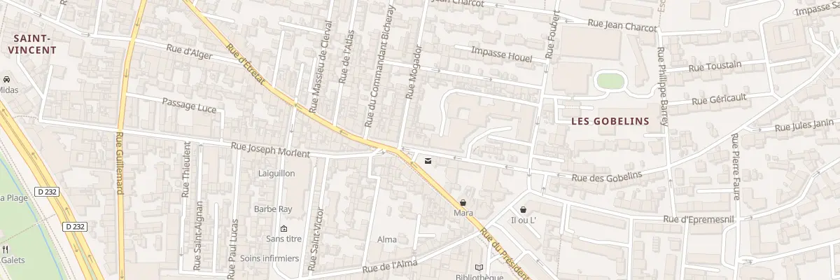 Plan du 3 Rue des Gobelins au Havre