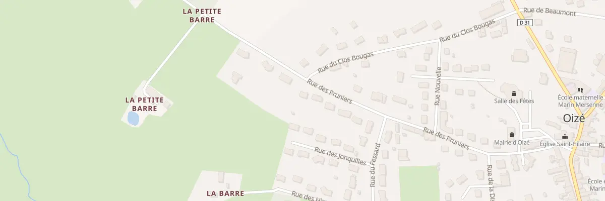 Plan du 17 Rue des Pruniers à Oizé