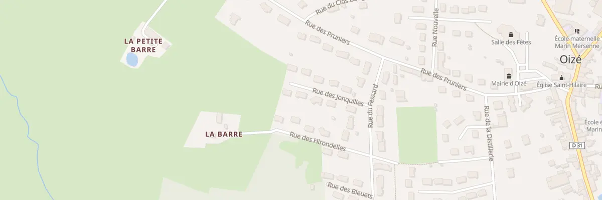 Plan du 5 Rue des Jonquilles à Oizé