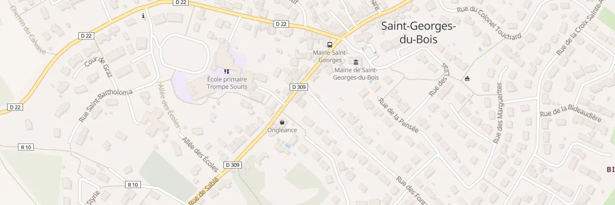 Plan du 13 Rue de Sablé à Saint-Georges-du-Bois