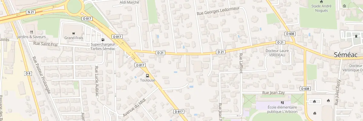 Plan du 9 Rue de la République à Séméac