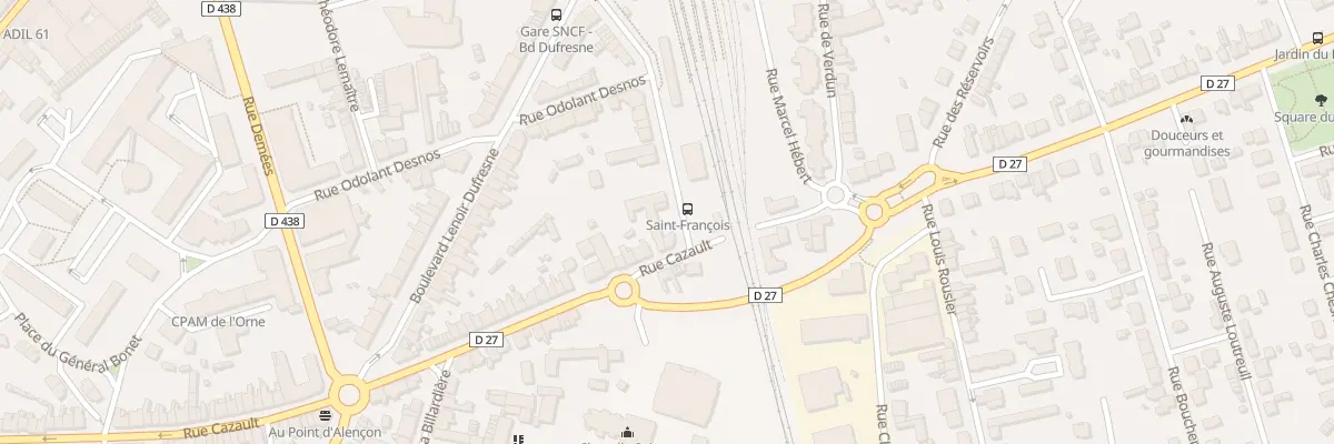 Plan du 197 Rue Cazault à Alençon
