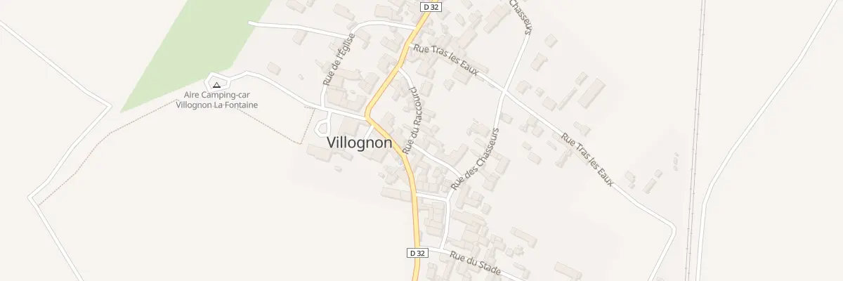 Plan du 7 Rue du Raccourci à Villognon