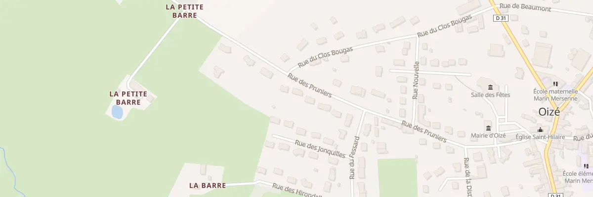 Plan du 15 Rue des Pruniers à Oizé