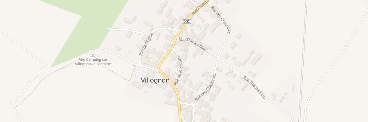 Plan du 5 Rue du Raccourci à Villognon
