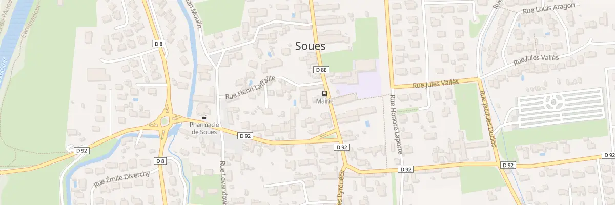 Plan du 2 Rue Henri Laffaille à Soues