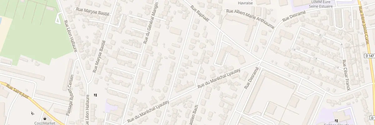 Plan du 52 Rue Henri Labbay au Havre
