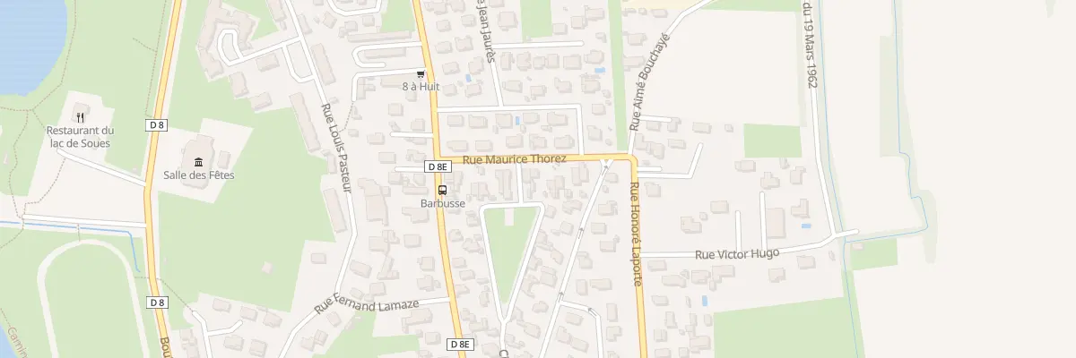 Plan du 13 Rue Maurice Thorez à Soues