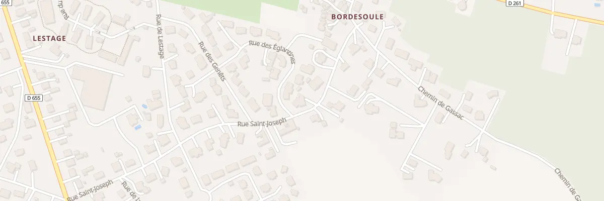 Plan du 15 Rue des Eglantines à Casteljaloux