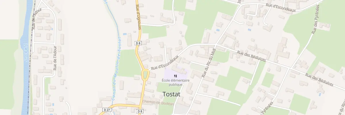 Plan du 5 Rue d’Escondeaux à Tostat