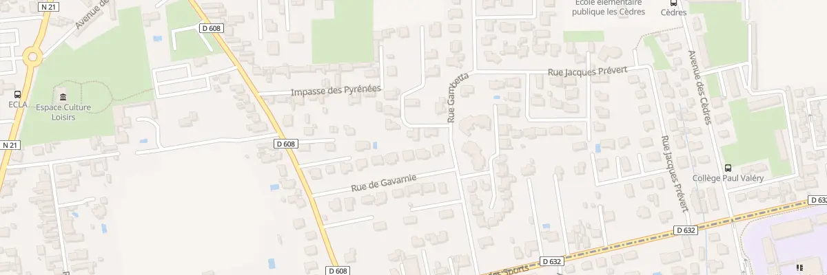 Plan du 3 Rue Lucie Aubrac à Aureilhan