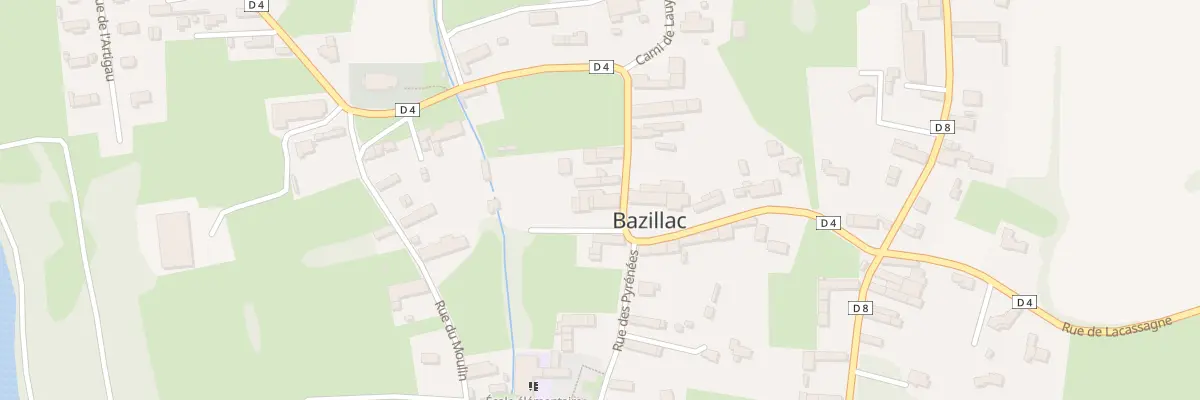 Plan du 13 Rue des Lavoirs à Bazillac