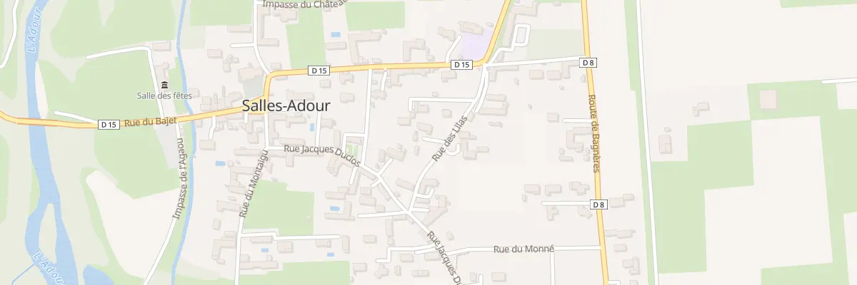 Plan du 6 Rue des Lilas à Salles-Adour