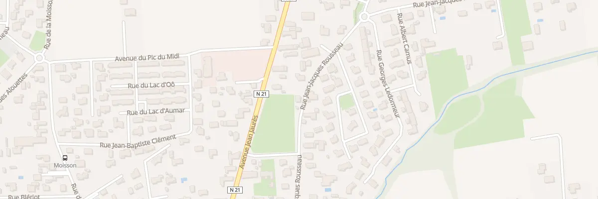 Plan du 37 Rue Jean-Jacques Rousseau à Aureilhan