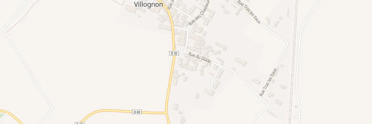 Plan du 4 Rue du Stade à Villognon