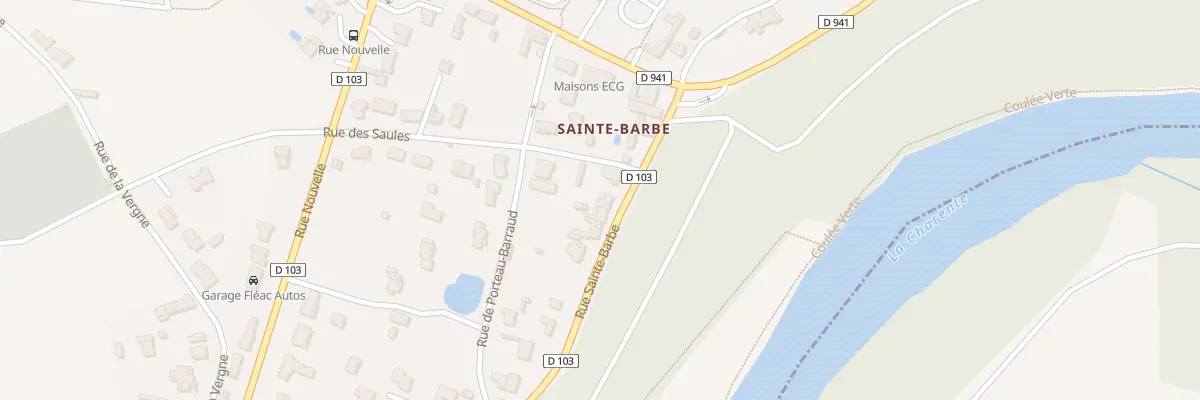 Plan du 25 Rue Sainte Barbe à Fléac