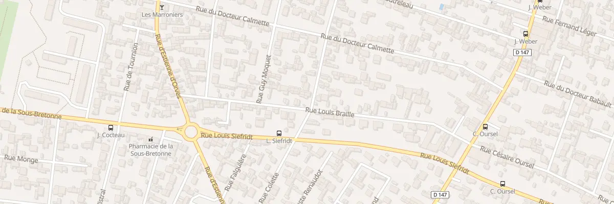 Plan du 27 Rue Louis Braille au Havre