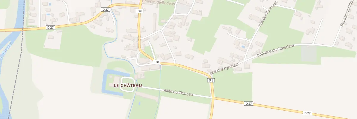Plan du 13 Rue de Tarbes à Tostat