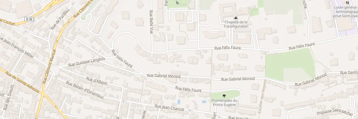 Plan du 134 Rue Félix Faure au Havre