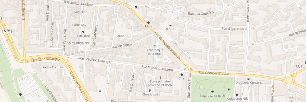 Plan du 83 Rue Frédéric Bellanger au Havre