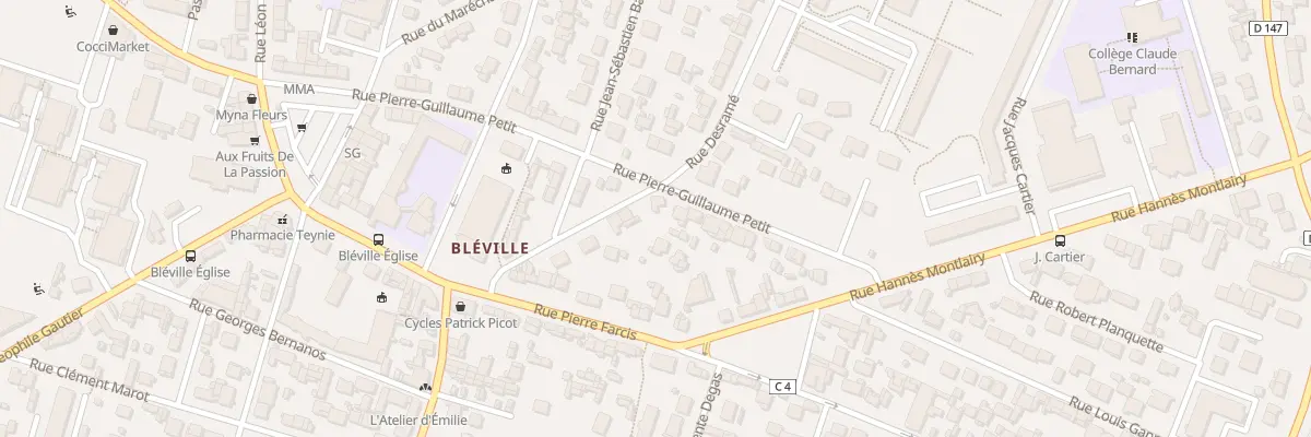 Plan du 42 Rue Pierre Guillaume-Petit au Havre