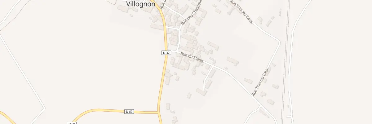 Plan du 8 Rue du Stade à Villognon
