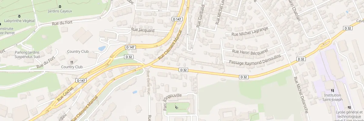 Plan du 9 Rue de la Cavée Verte au Havre