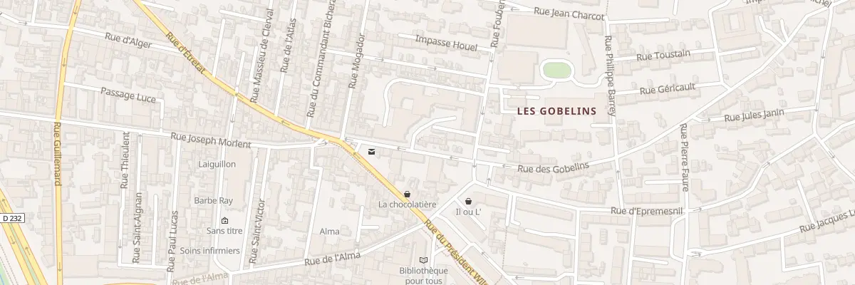 Plan du 11 Rue des Gobelins au Havre