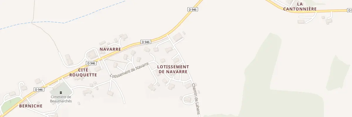 Plan du 21 Lot de Navarre à Beaumarchés