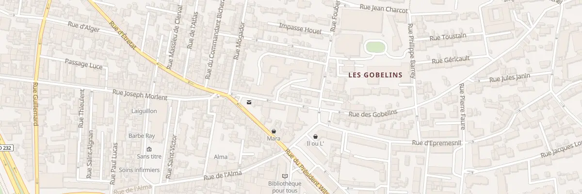 Plan du 13 Rue des Gobelins au Havre