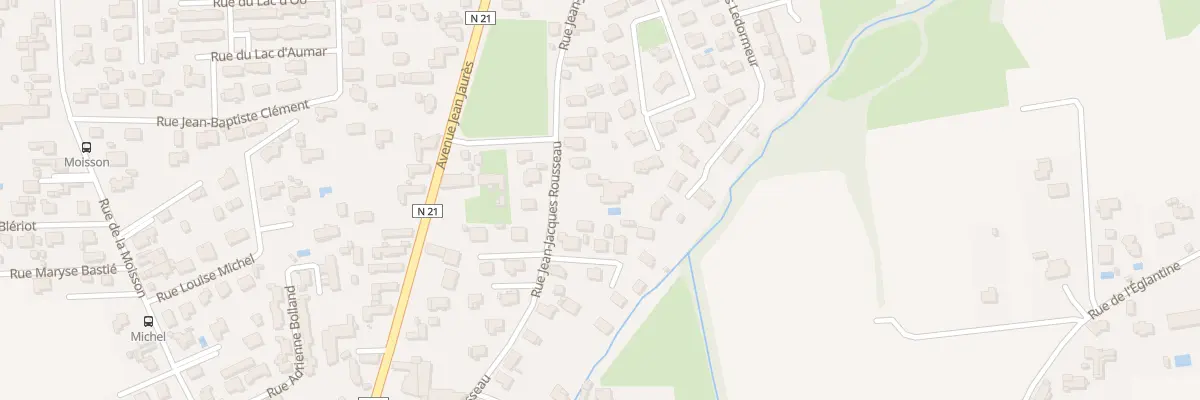 Plan du 38 Rue Jean-Jacques Rousseau à Aureilhan