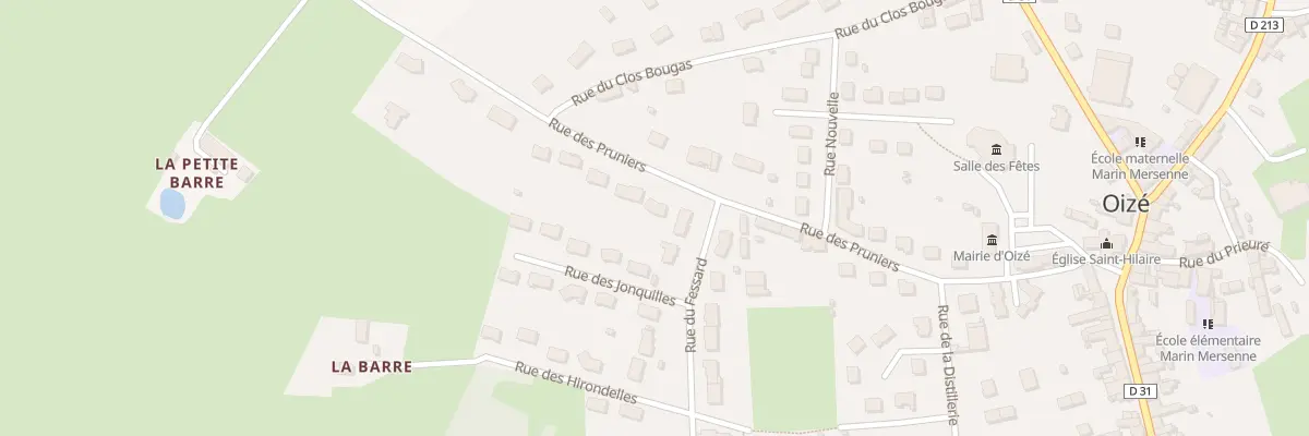 Plan du 9 Rue des Pruniers à Oizé