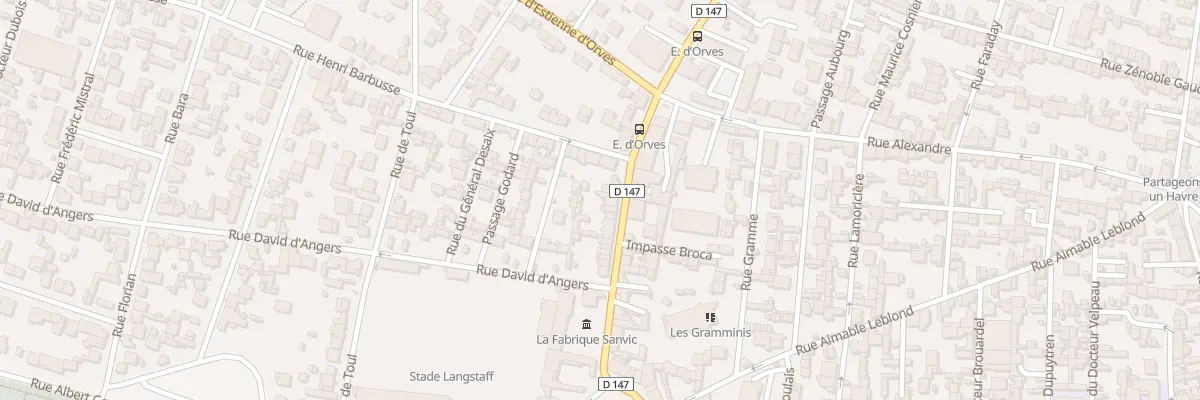 Plan du 57 Rue Irène Joliot-Curie au Havre