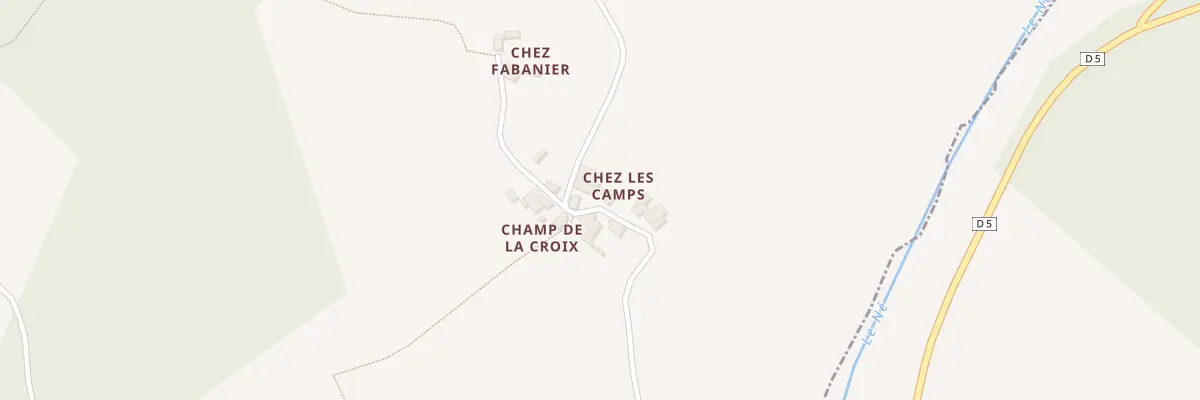 Plan du 4 Vge de Chez les Camps à Bécheresse