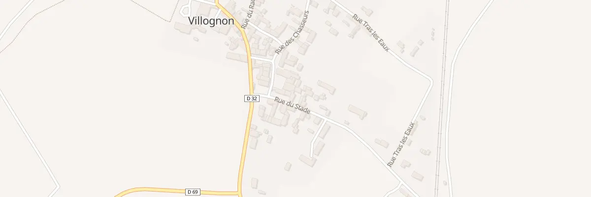 Plan du 5 Rue du Stade à Villognon