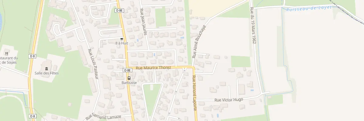 Plan du 10 Rue Maurice Thorez à Soues