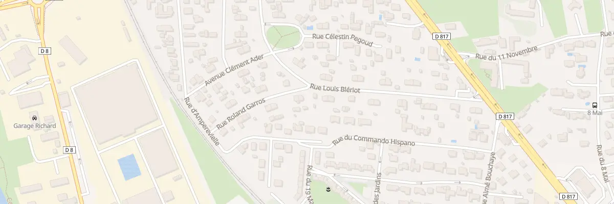 Plan du 25 Rue Rolland Garros à Séméac