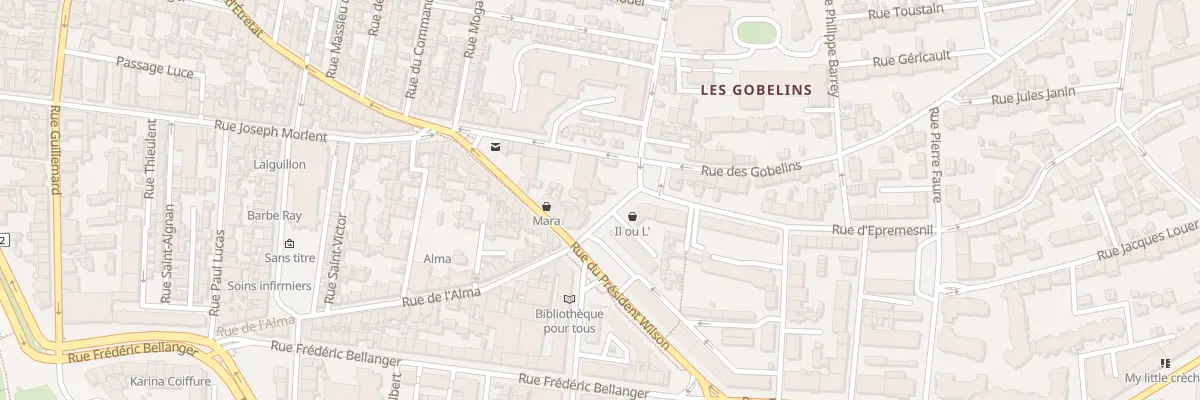 Plan du 5 Rue Foubert au Havre