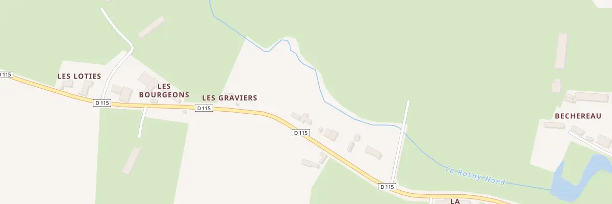Plan du 5100 Les Graviers à Piacé