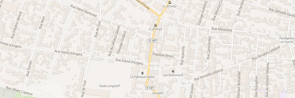 Plan du 45 Rue Irène Joliot-Curie au Havre