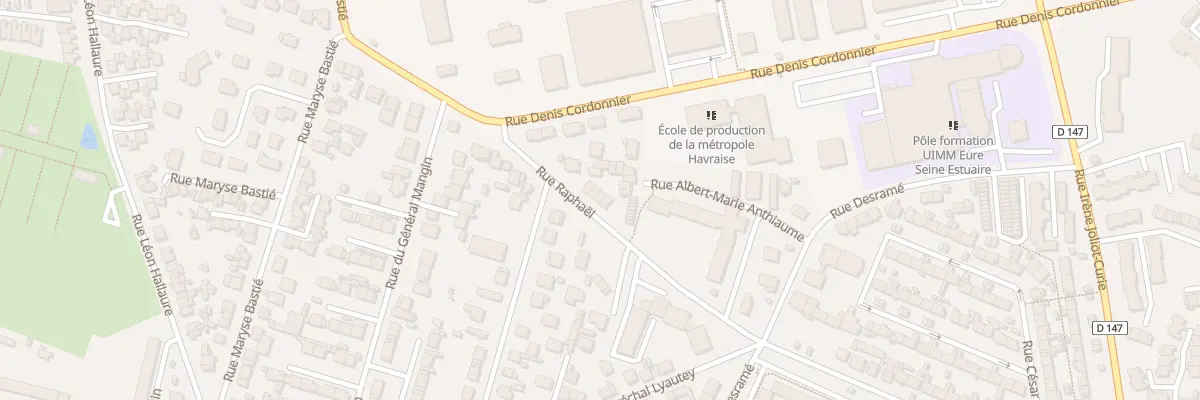 Plan du 45 Rue Raphaël au Havre